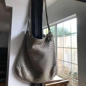 Bottega Veneta Shoulder Bag in Grey